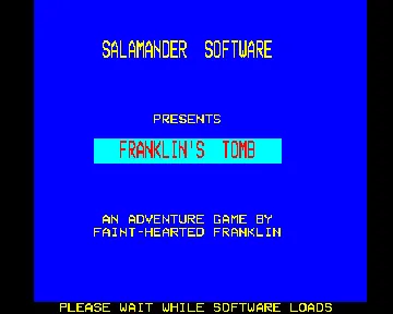 Franklin's Tomb (19xx)(Salamander)[FTOMB] screen shot title